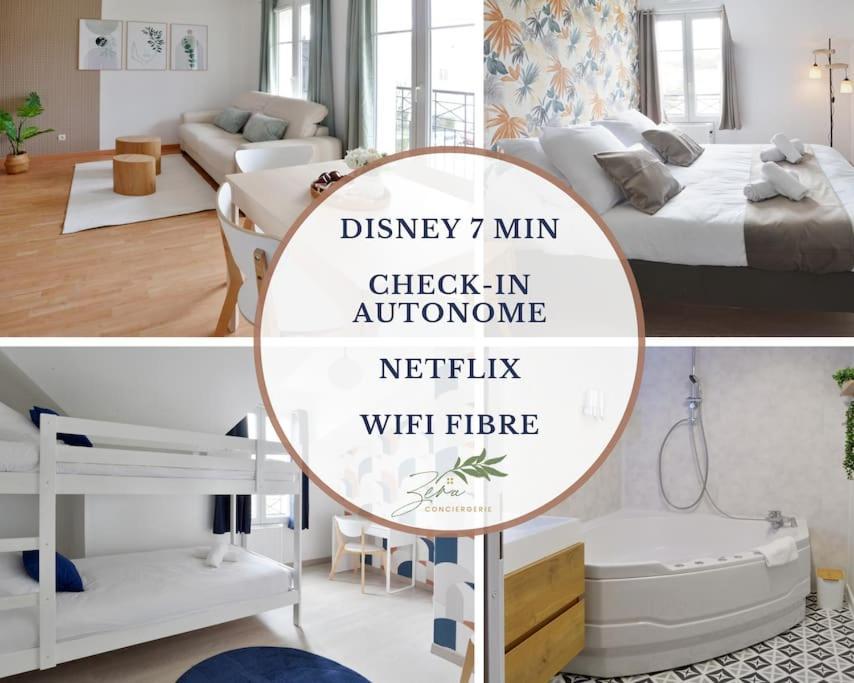 Appartamento Sesame Duplex Disneyland Paris Netflix 6 Personnes Et 1 Bebe Avec Parking Bailly-Romainvilliers Esterno foto